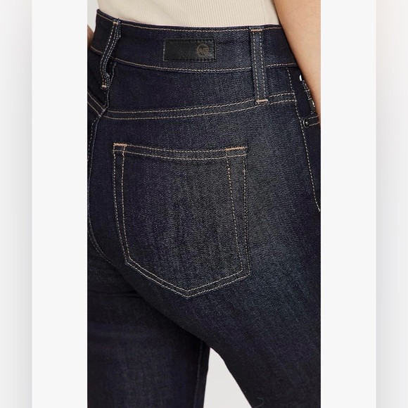 AG Adriano Goldschmied Mari High Rise Dark Wash Straight Jeans Women’s Size 32 - Picture 3 of 16